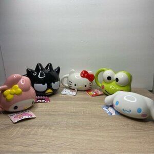 Sanrio Hello Kitty & Friends Mugs Set of 5 NWT